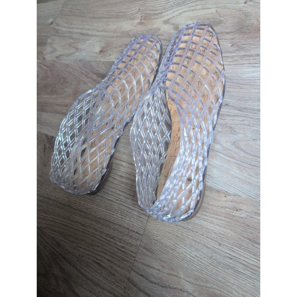 The Row Mara Clear Fishnet Jelly PVC Cut Out Cage Flat Sandals Women EU 40 - Picture 8 of 16